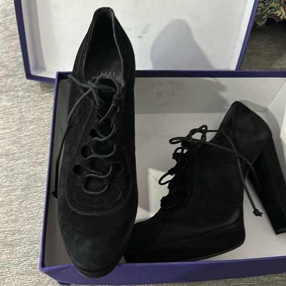 Stuart Weitzman High platform Ankle Booties Gently Worn - Picture 4 of 5